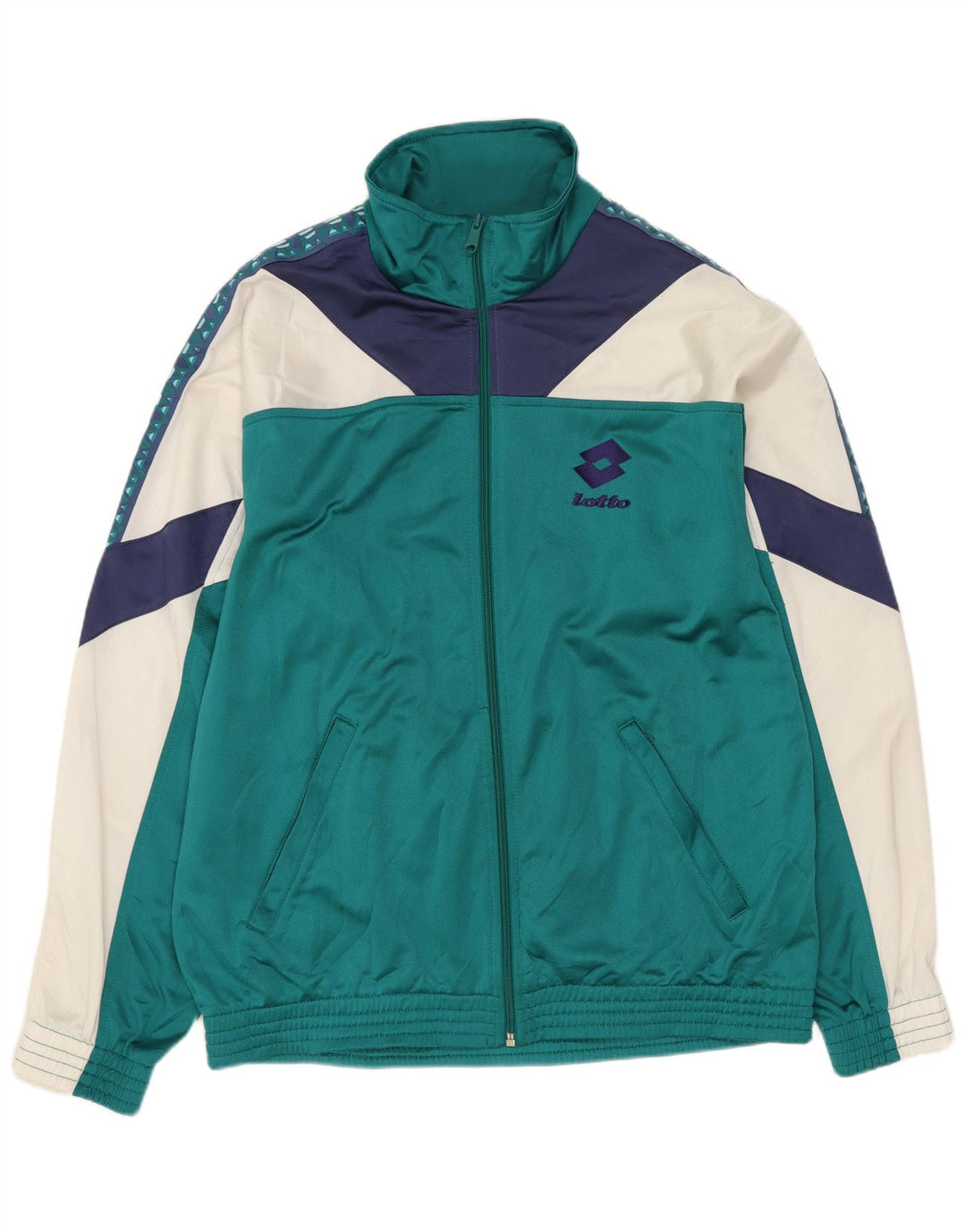 LOTTO Veste de survêtement pour homme UK 40/42 Large Turquoise Colourblock