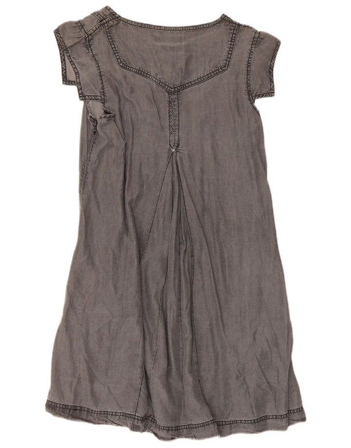 Ted Baker Robe trapèze pour femme Taille 2 Petit Lyocell Gris