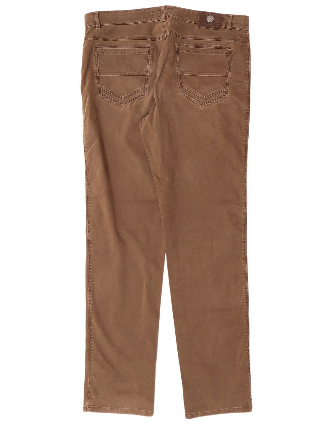 TRUSSARDI Pantalon décontracté droit pour homme IT 58 3XL W40 L36 Marron Coton