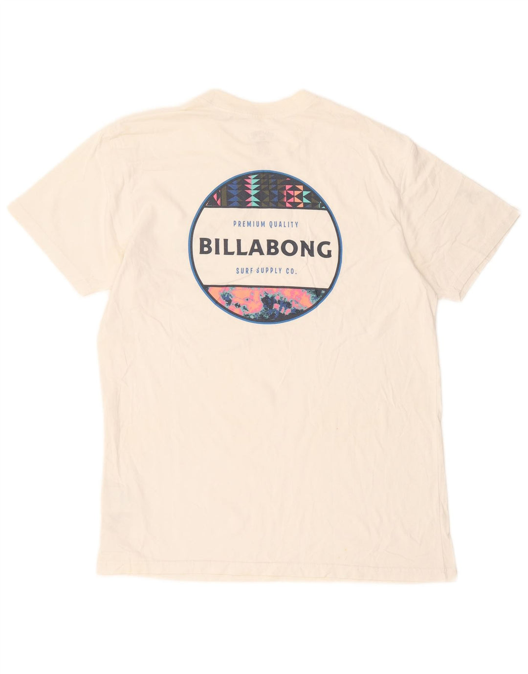 Billabong T-Shirt Graphique Homme Blanc Moyen Coton