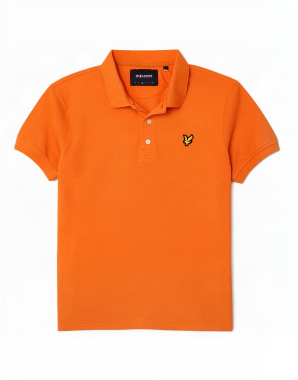 Lyle & Scott Polo Homme Orange Moyen Coton