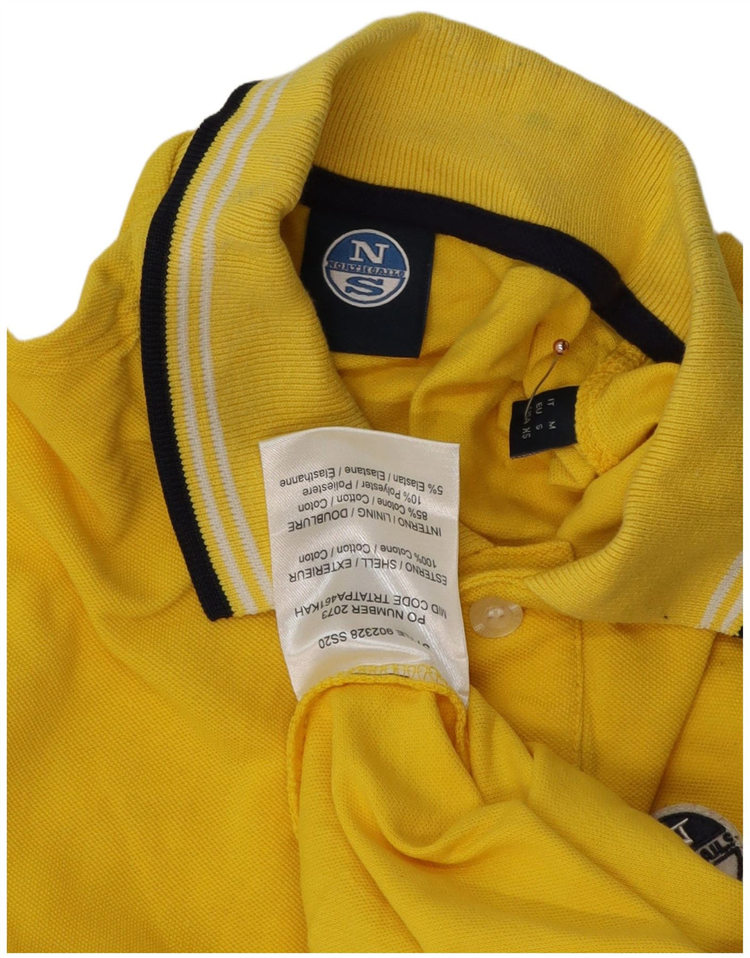 North Sails Polo Homme Petit Jaune Coton