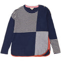 White Stuff Pull à col bateau pour femme UK 10 Small Bleu marine
