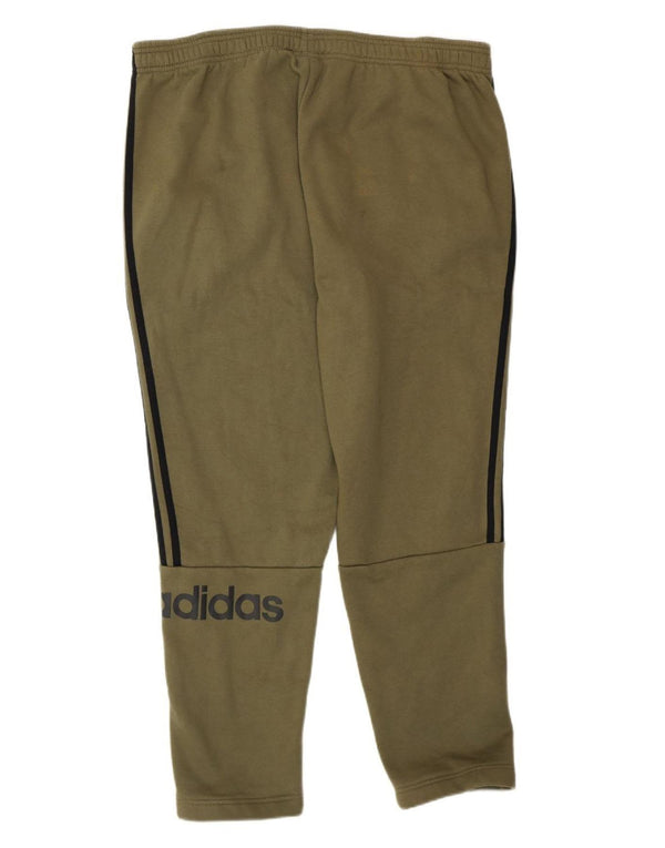 Adidas Pantalon de survêtement graphique pour homme 2XL en coton kaki