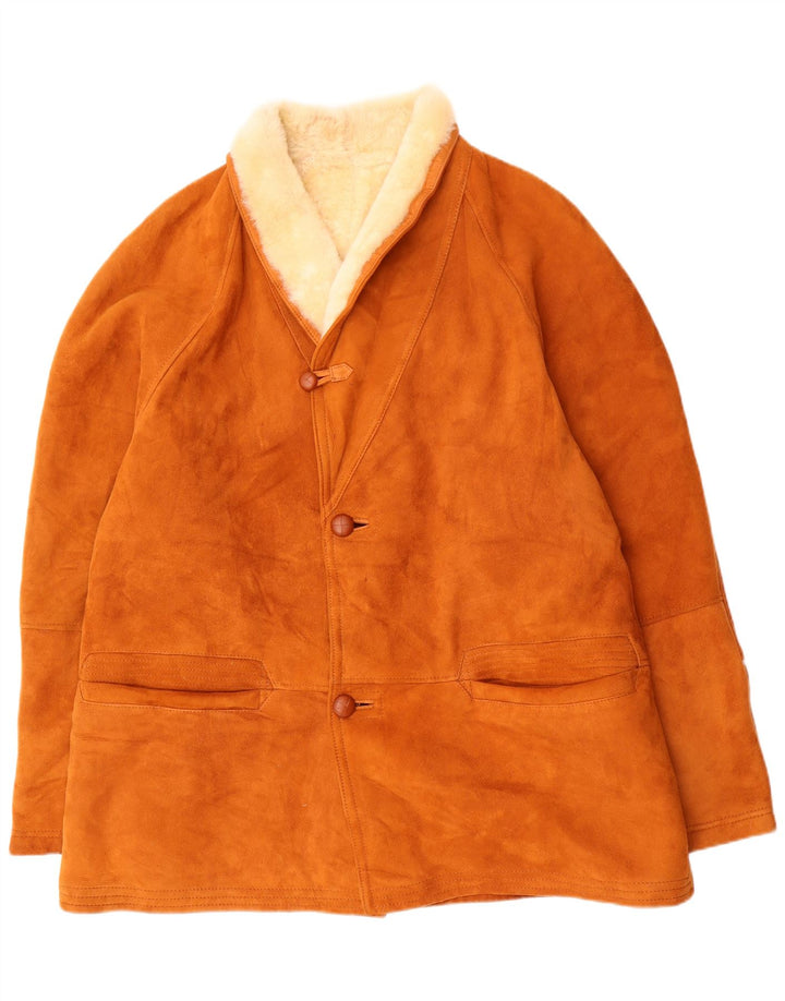 Dibi Veste en peau de mouton pour homme IT 56 3XL Marron peau de mouton