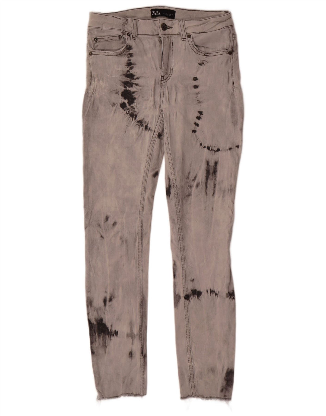 Zara Jean slim pour femme EU 38 Small W28 L27 Gris Tie Dye