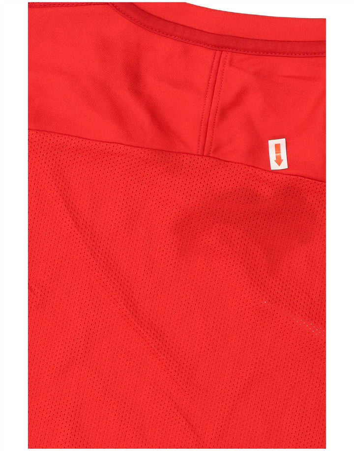 NIKE Mens Dri Fit Graphic T-Shirt Top Small Red Polyester