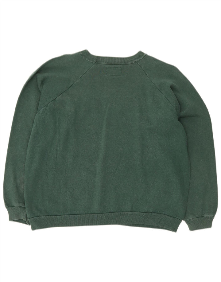 LEVI'S Sweat-shirt coupe ample pour femme en coton vert moyen UK 14