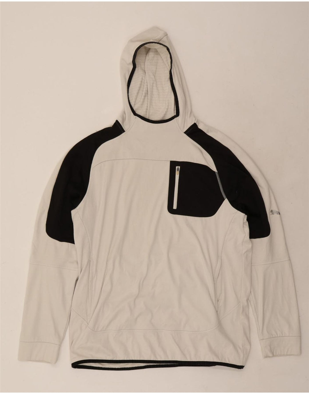 Puma Pull à capuche XL pour homme en polyester color block Blanc