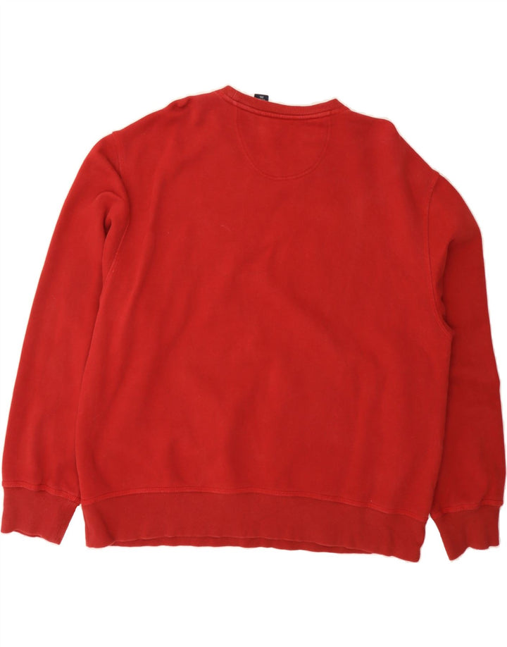 IZOD Mens Sweatshirt Jumper 2XL Red Cotton Vintage Izod and Second-Hand Izod from Messina Hembry 