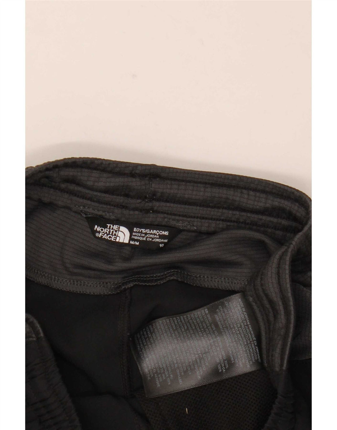 The North Face Short de Sport Garçon 9-10 Ans Noir Moyen Polyester