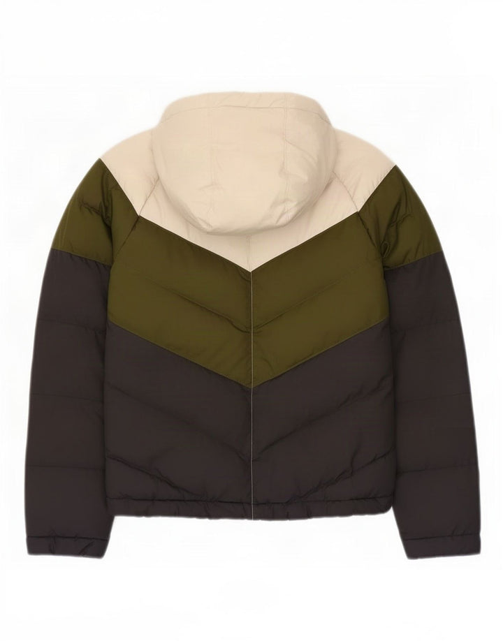 Nike Veste matelassée à capuche pour garçon 8-9 ans Small Multicolore Colourblock