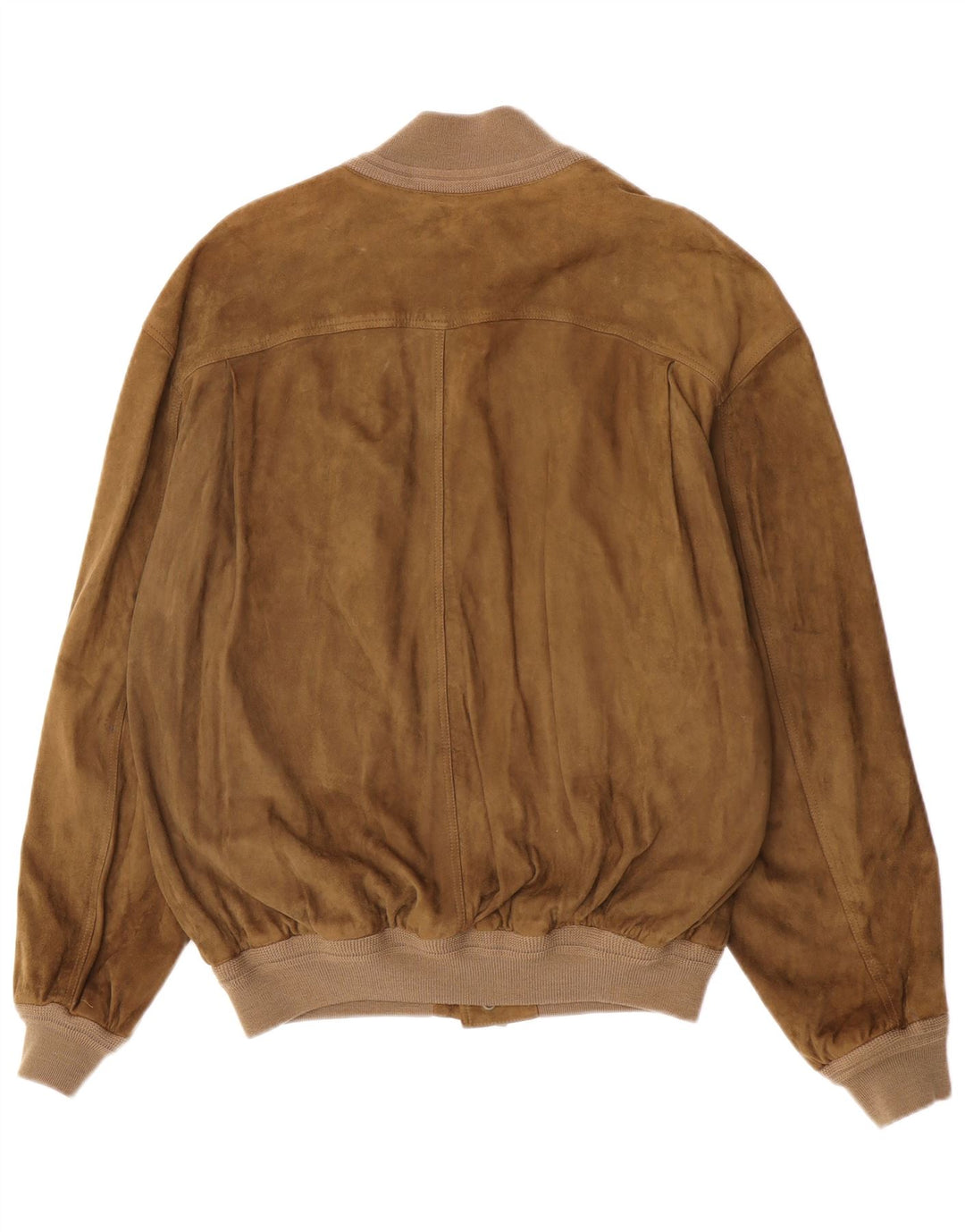 vintage Mens Suede Bomber Jacket EU 50 Grand Cuir Kaki