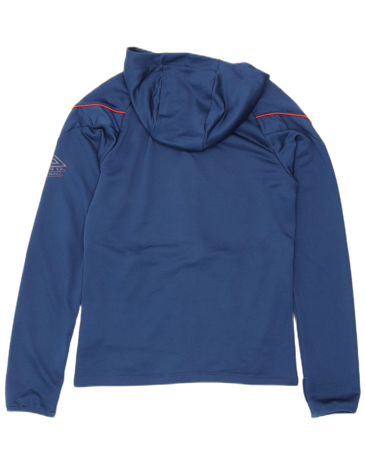 Umbro Veste de survêtement à capuche pour homme Petit Bleu marine Polyester