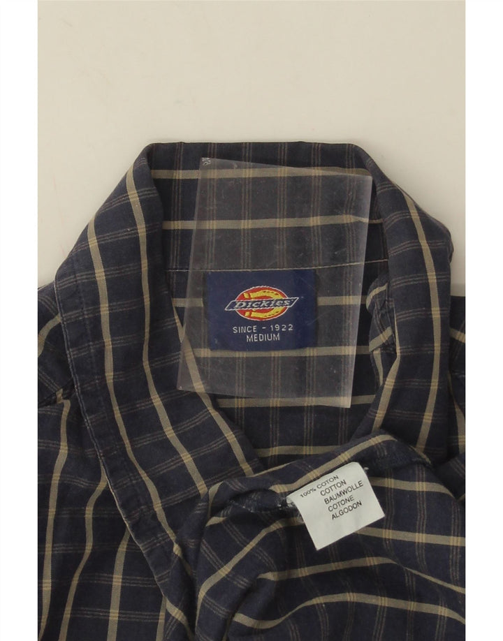 Dickies Chemise à manches courtes homme en coton à carreaux bleu marine moyen