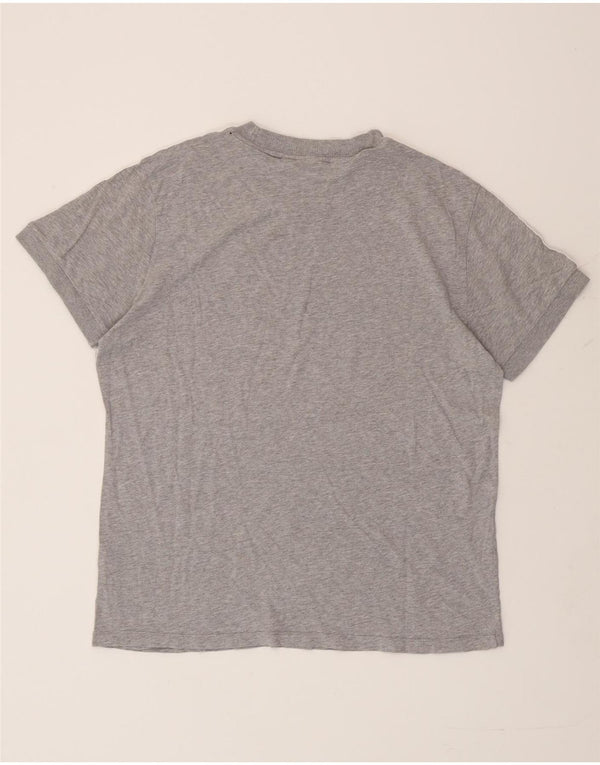 Adidas T-shirt surdimensionné pour femme UK 12 Gris moyen moucheté