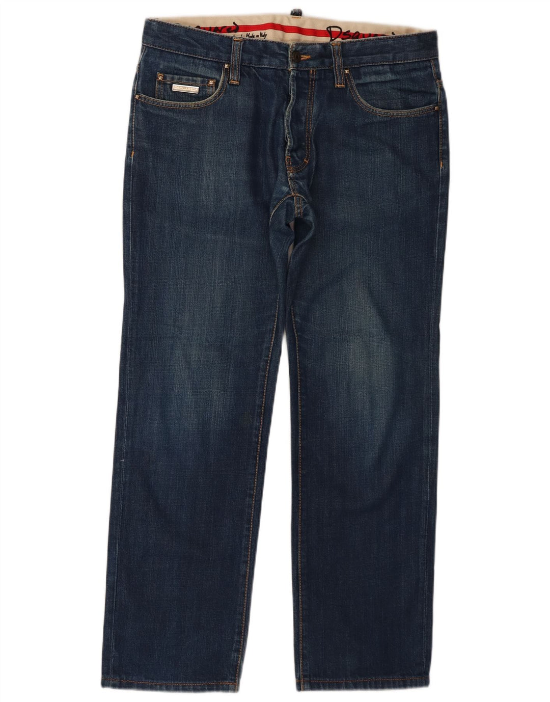 Dsquared2 Jean droit homme IT 48 Medium W34 L29 bleu coton