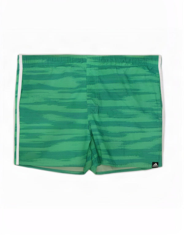 Adidas Mens Swimming Shorts Large Green Camouflage Polyester