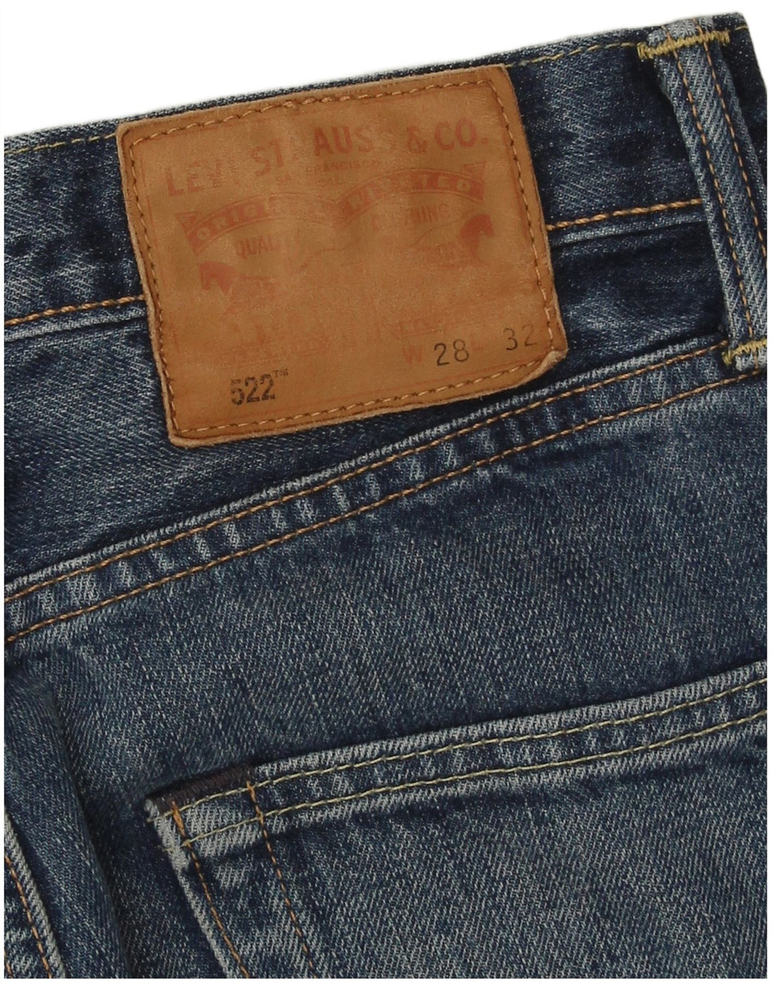 Levi's Jean Slim 522 Homme W28 L32 Bleu