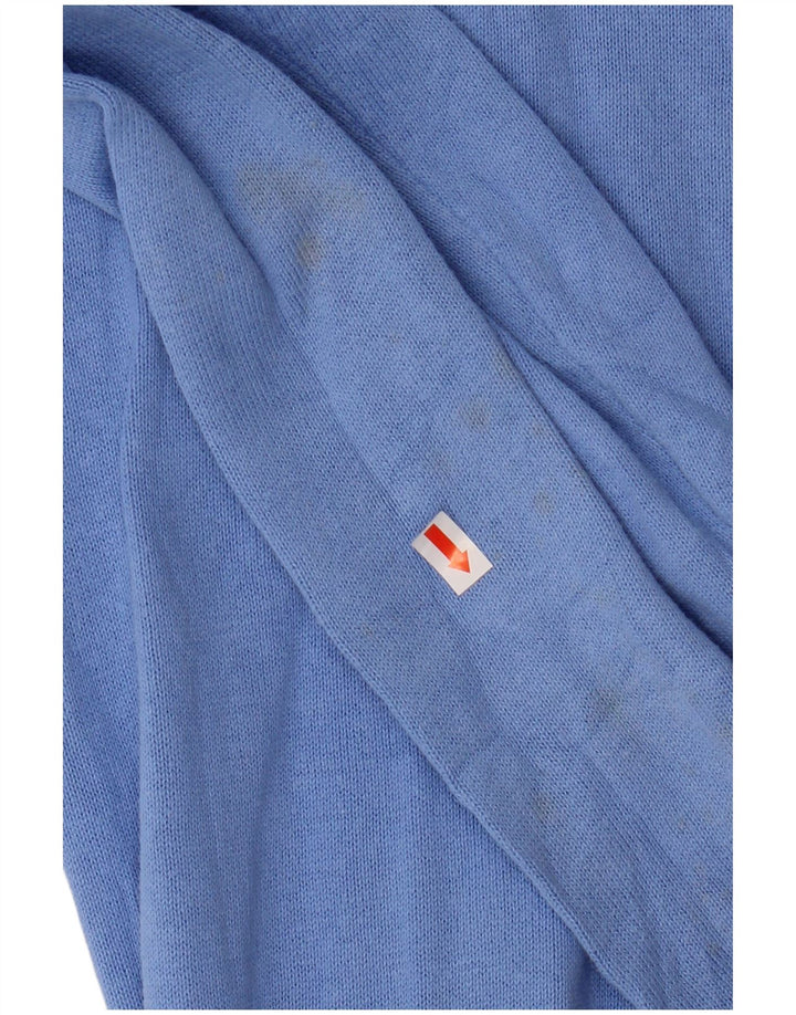 CREW CLOTHING Pull à col zippé pour homme Petit Bleu Coton