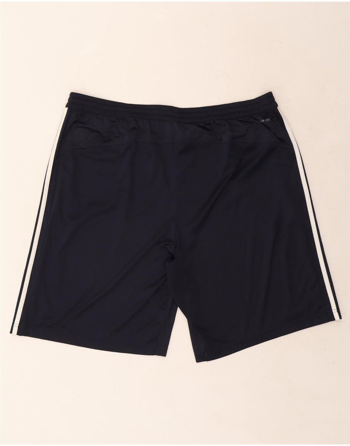 Adidas Short de sport Climacool pour homme 2XL Bleu marine Polyester