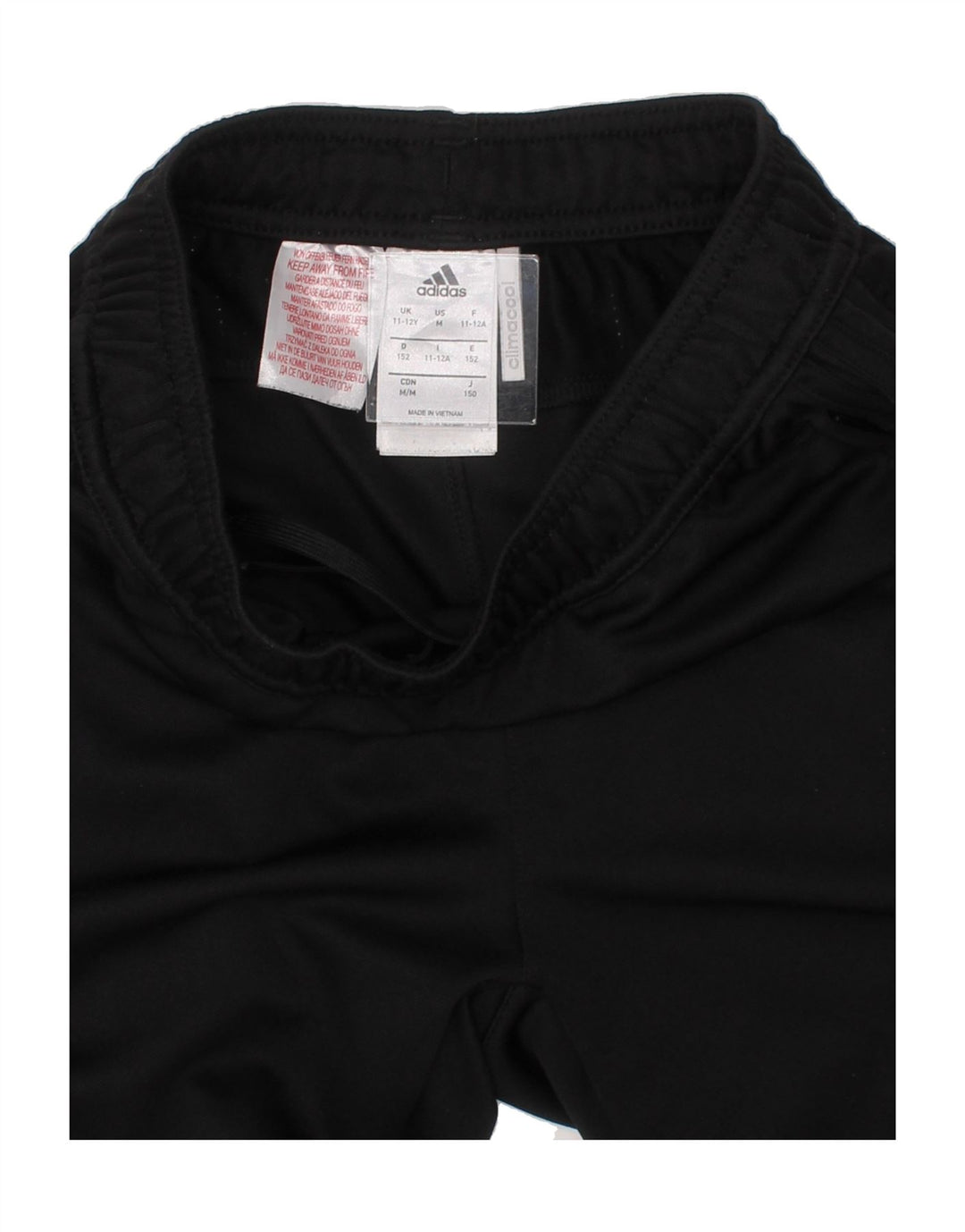 ADIDAS Boys Tracksuit Trousers 11-12 Years  Black Polyester Vintage Adidas and Second-Hand Adidas from Messina Hembry 