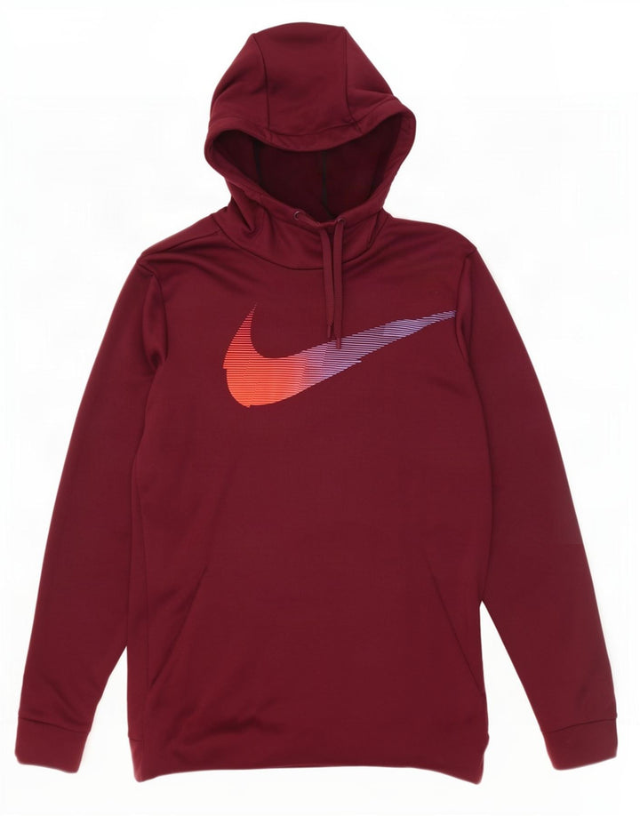 Nike Homme Dri Fit Graphic Sweat à capuche Large Marron Polyester