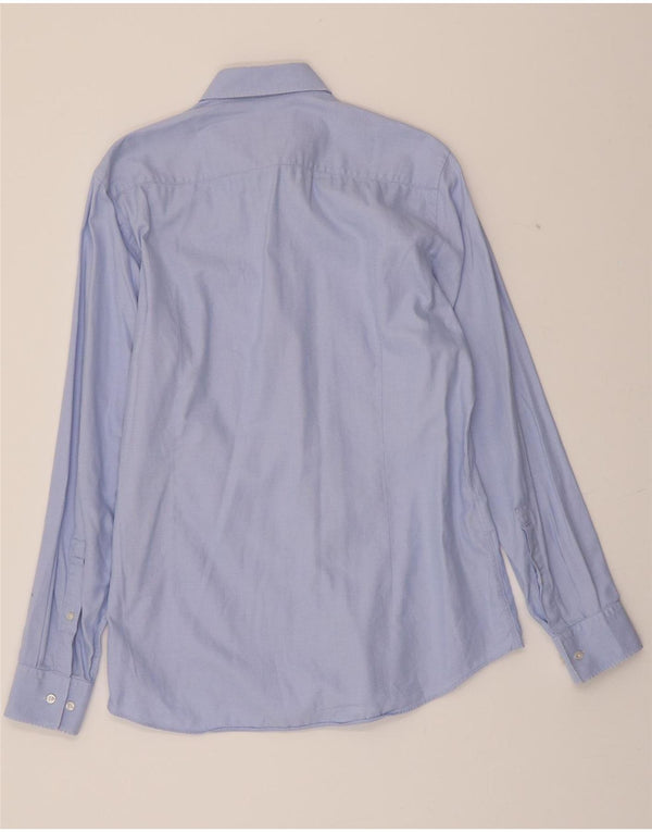 HUGO BOSS Chemise Slim Fit Homme Taille 39 15 1/2 Coton Bleu Moyen
