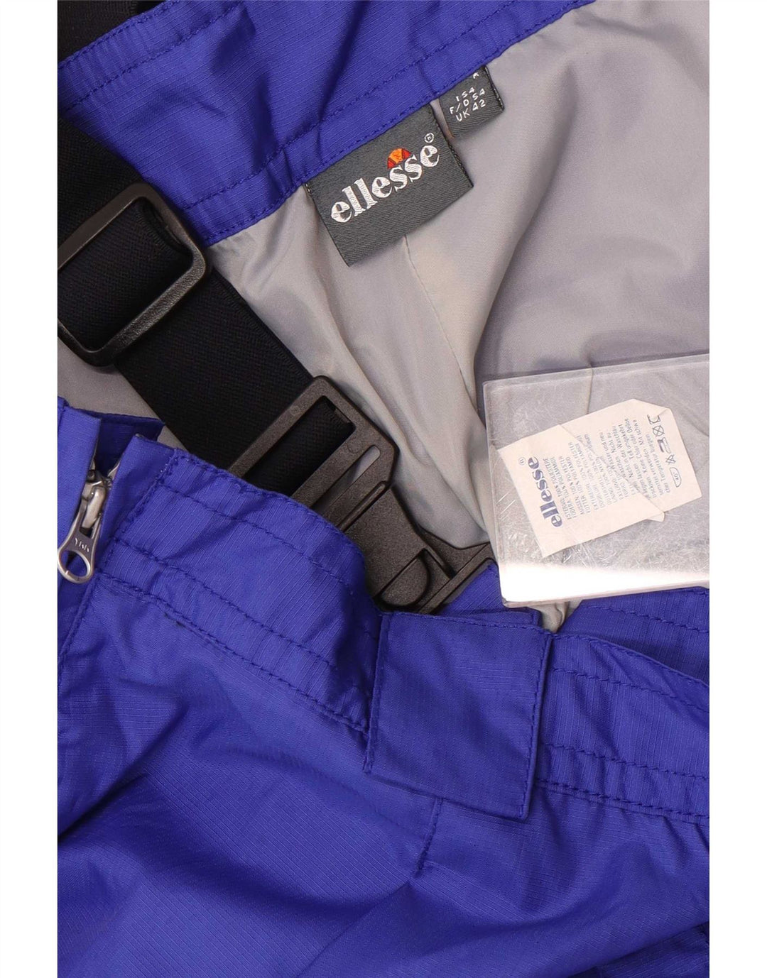 Ellesse Pantalon de ski pour homme Salopette 2XL Bleu Colorblock Polyester