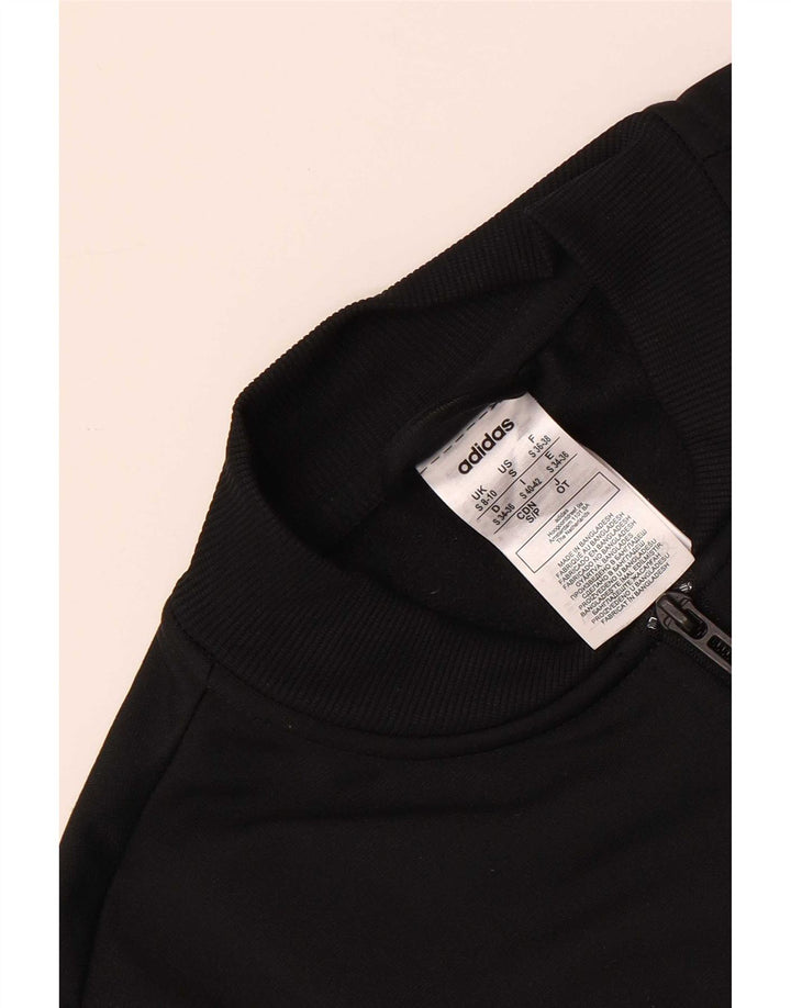 Adidas Veste de survêtement pour femme UK 8/10 Petit Noir Polyester