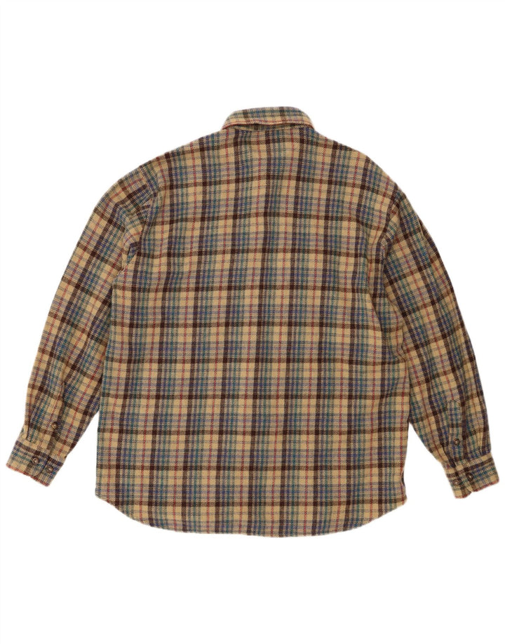 Bailo Chemise surchemise en laine à carreaux beige pour homme