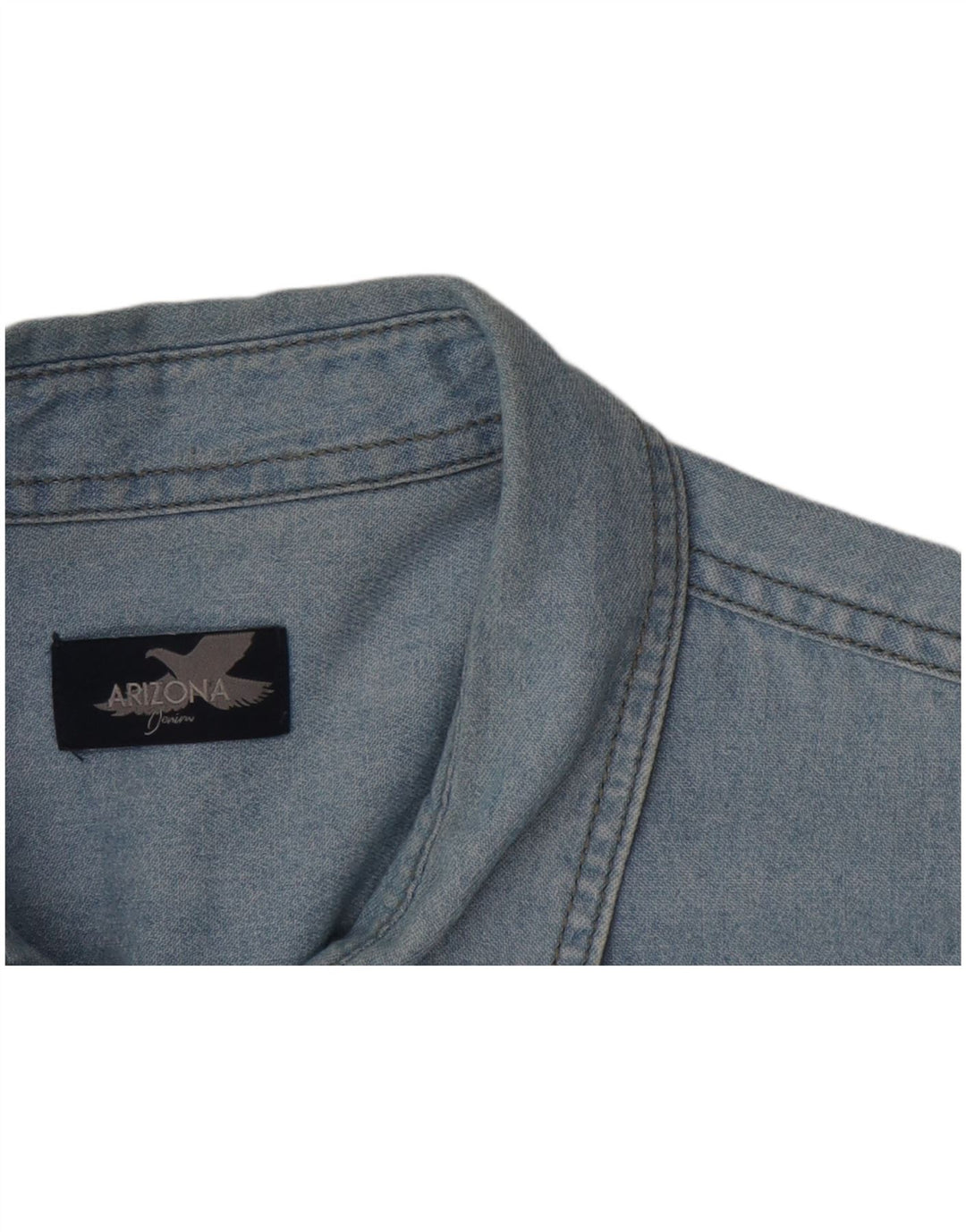 ARIZONA Chemise en jean à manches courtes pour homme, grand bleu