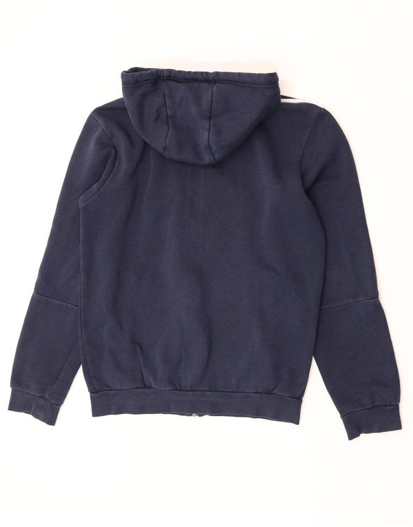Adidas Pull à capuche zippé pour homme Petit coton bleu marine