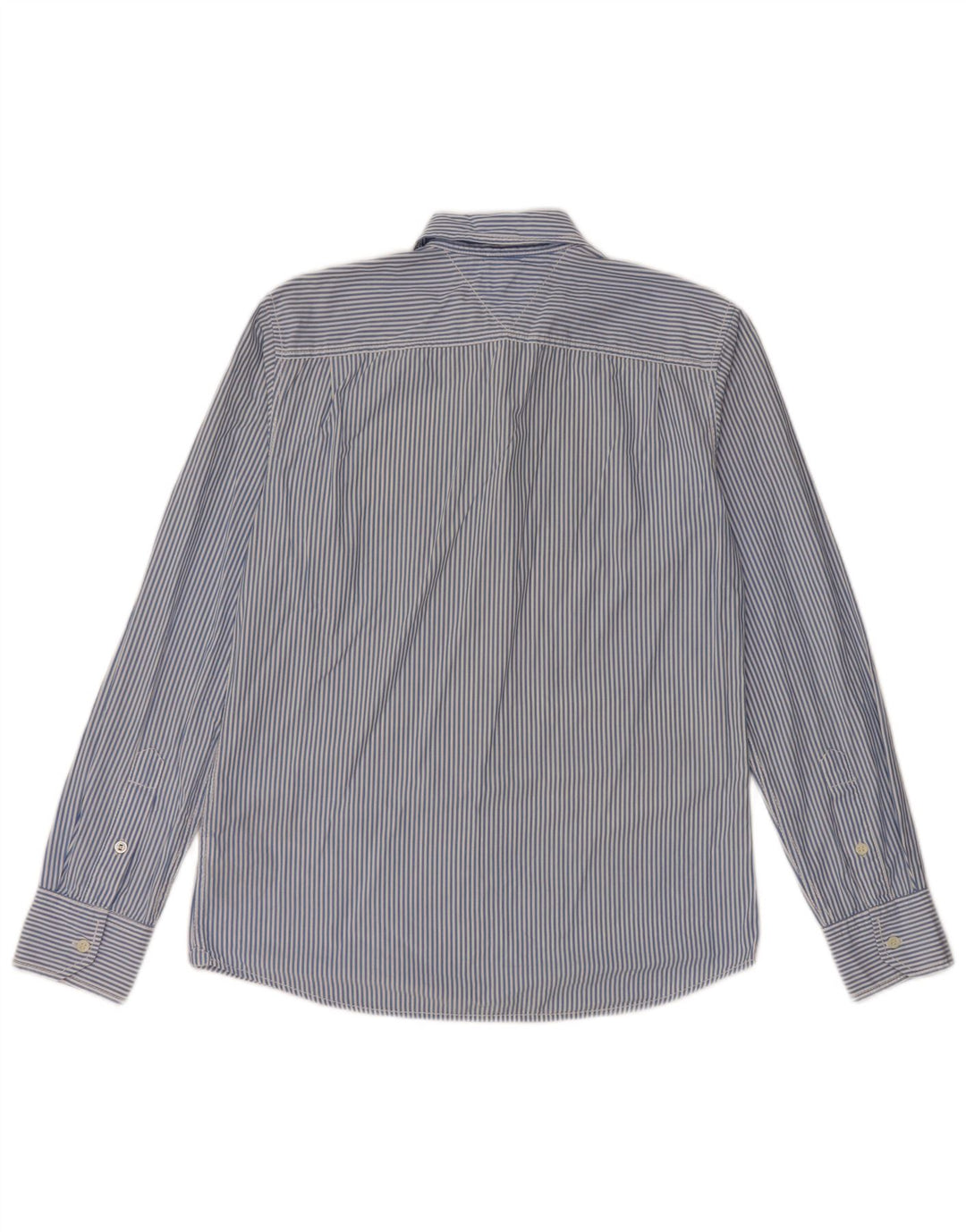TOMMY HILFIGER Chemise Slim Fit Homme Bleu Moyen Rayé Coton