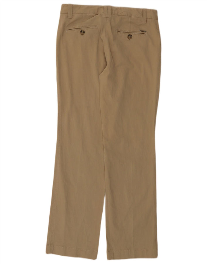 Massimo Dutti Pantalon décontracté bootcut pour femme EU 42 Large W32 L32 Beige
