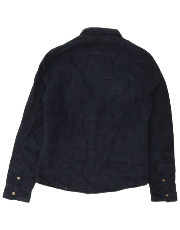 Zara Veste utilitaire pour homme UK 36 Petit Bleu Marine Polyester
