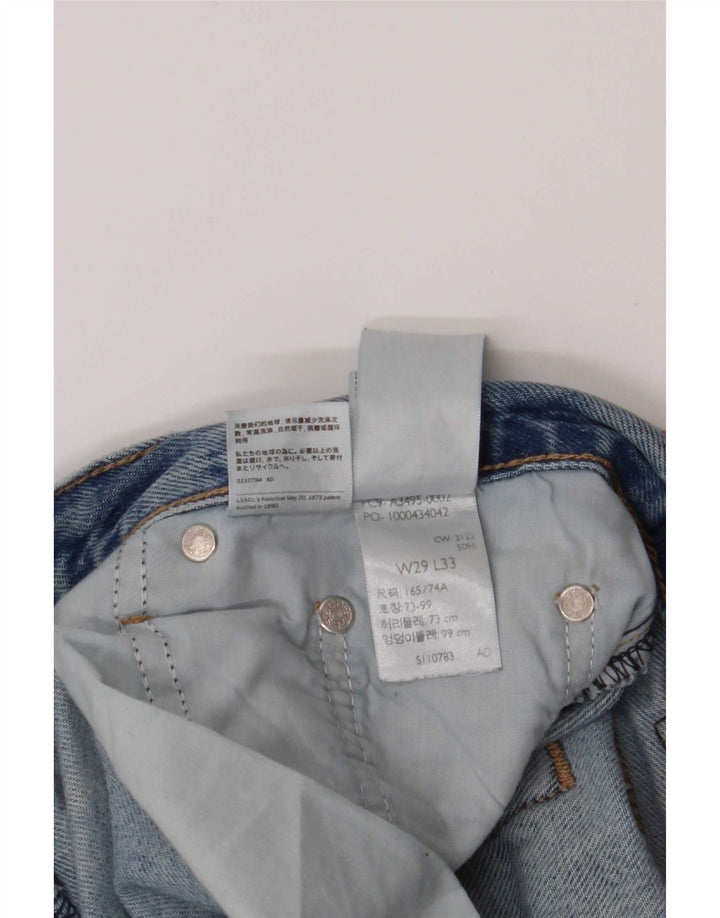 Levi's Jean Bootcut Femme Effet Déchiré W29 L33 Bleu Coton