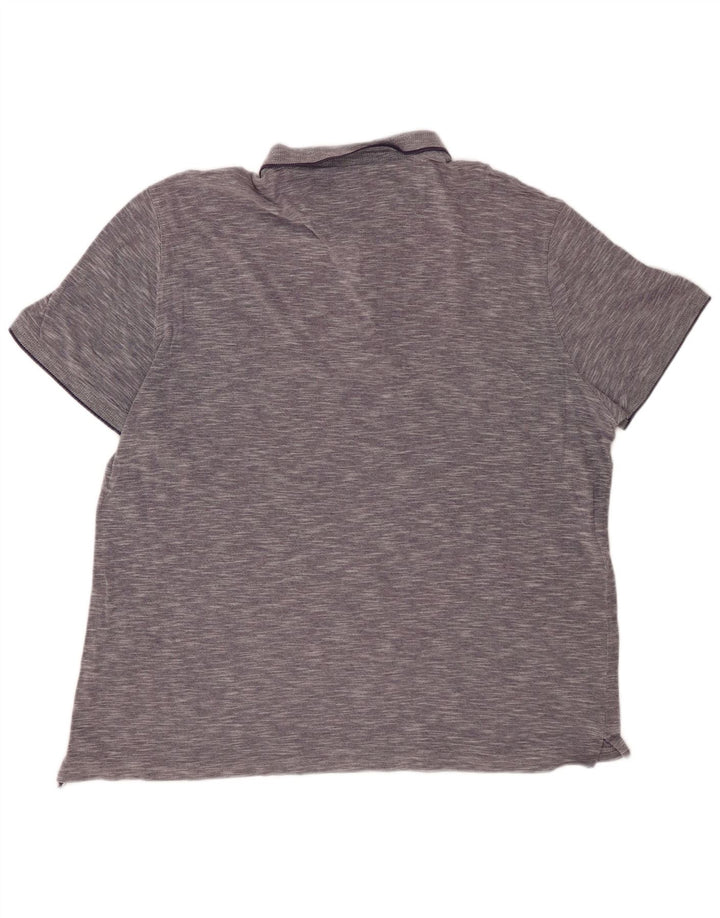 MASSIMO DUTTI Polo coupe décontractée pour homme 2XL bleu marine moucheté