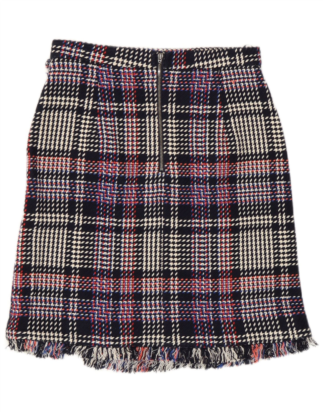 Marks & Spencer Jupe droite pour femme UK 8 Small W28 Carreaux multicolores