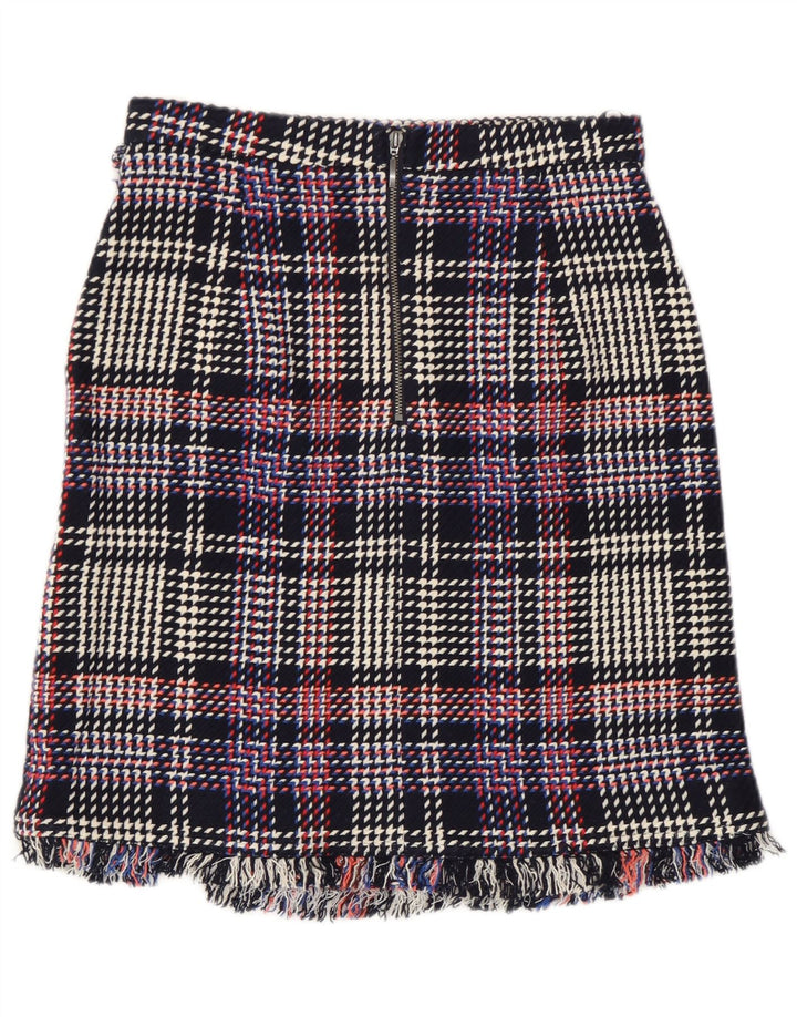 Marks & Spencer Jupe droite pour femme UK 8 Small W28 Carreaux multicolores