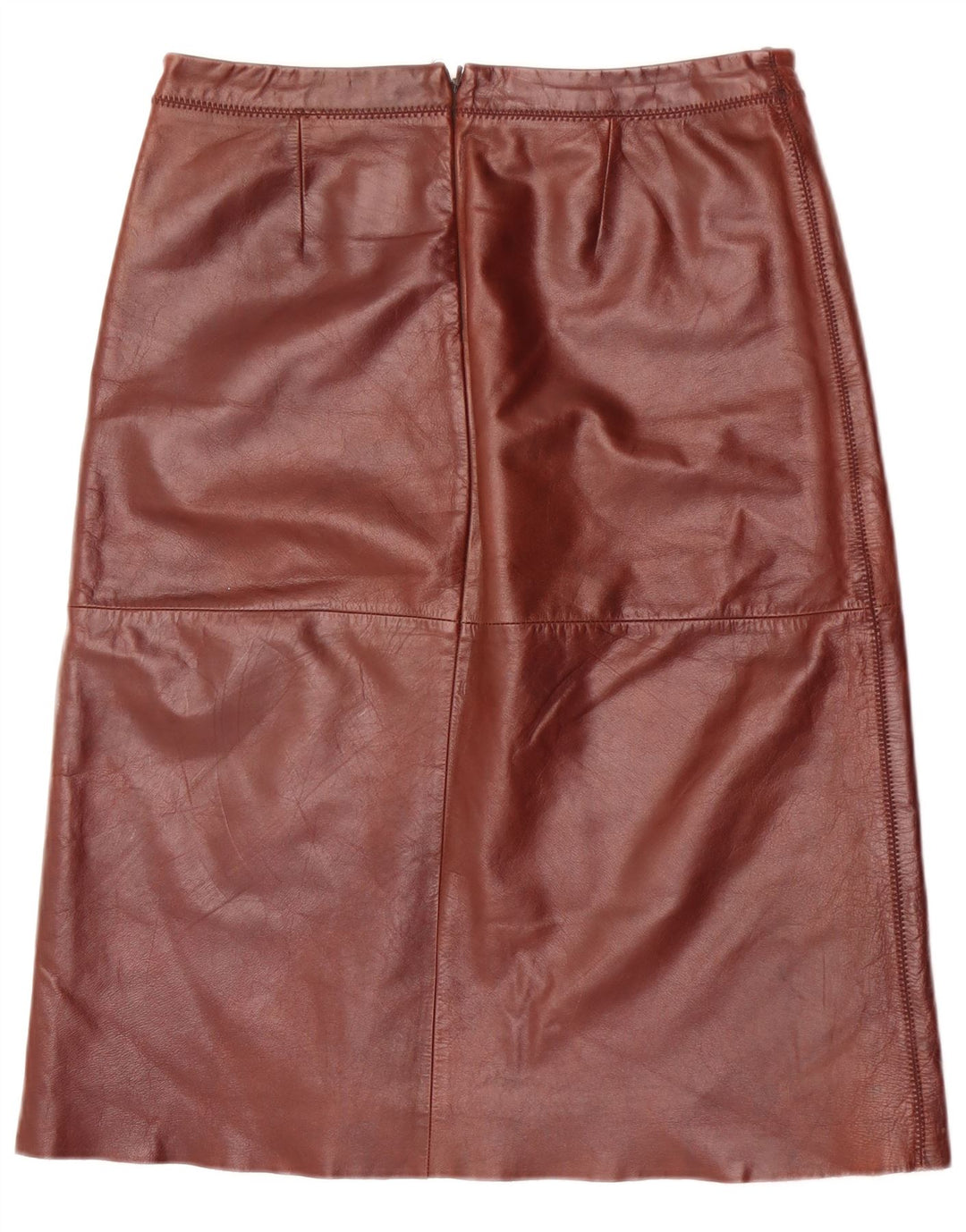 Gap Jupe en cuir femme US 10 Large W30 Cuir marron