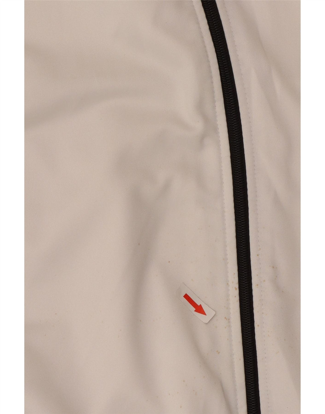 Asics Veste de survêtement graphique pour femme UK 18 XL Blanc Colourblock