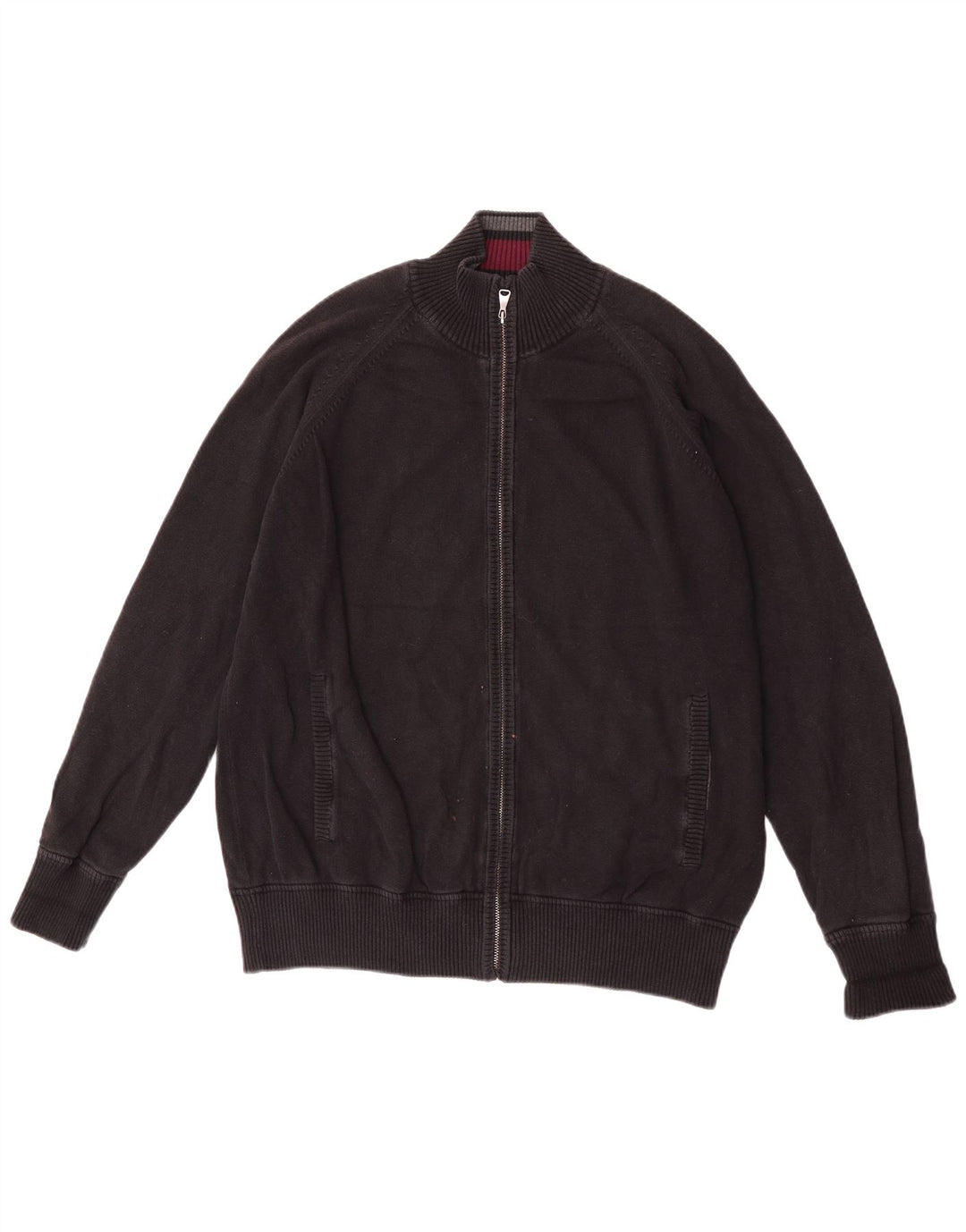 Marks & Spencer Cardigan de rugby pour homme en coton noir Taille L