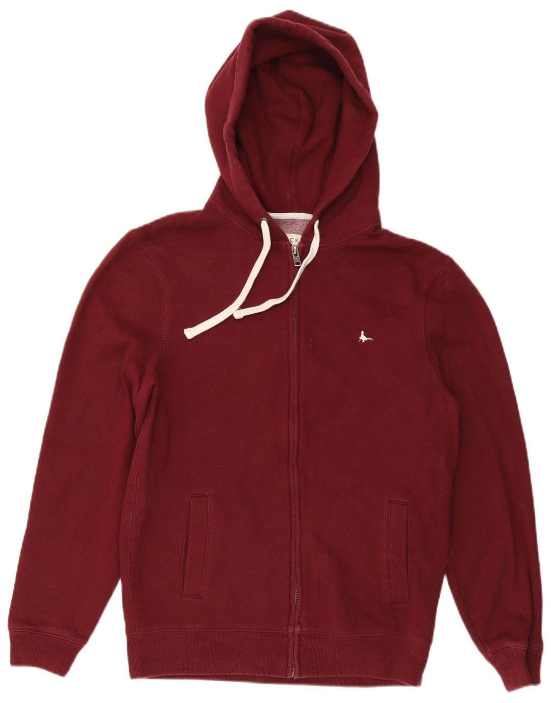 JACK WILLS Pull à capuche zippé pour homme en coton marron moyen