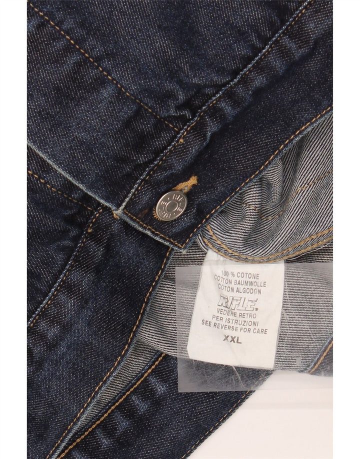 RIFLE Veste en Jean Homme UK 44 2XL Bleu Coton