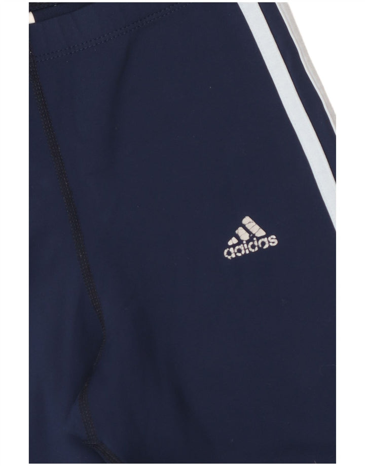 ADIDAS Pantalon de survêtement Climalite pour femme UK 10 Small Bleu marine