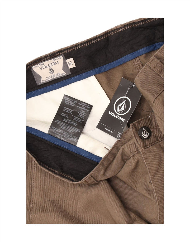 Volcom Short Chino Homme W31 Coton Marron Moyen