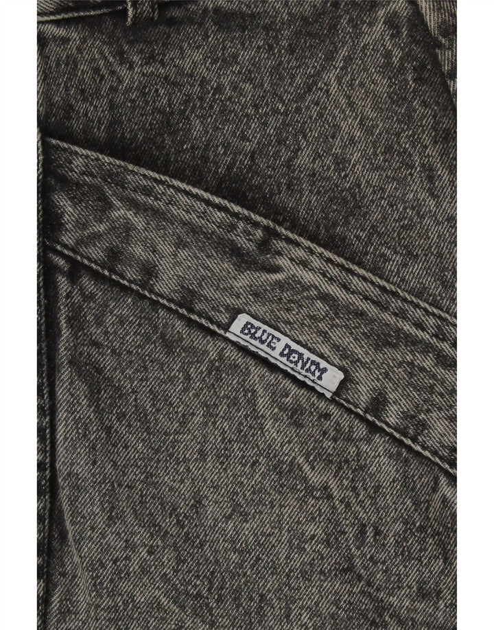 jupe en jean femme vintage W32 gris moyen