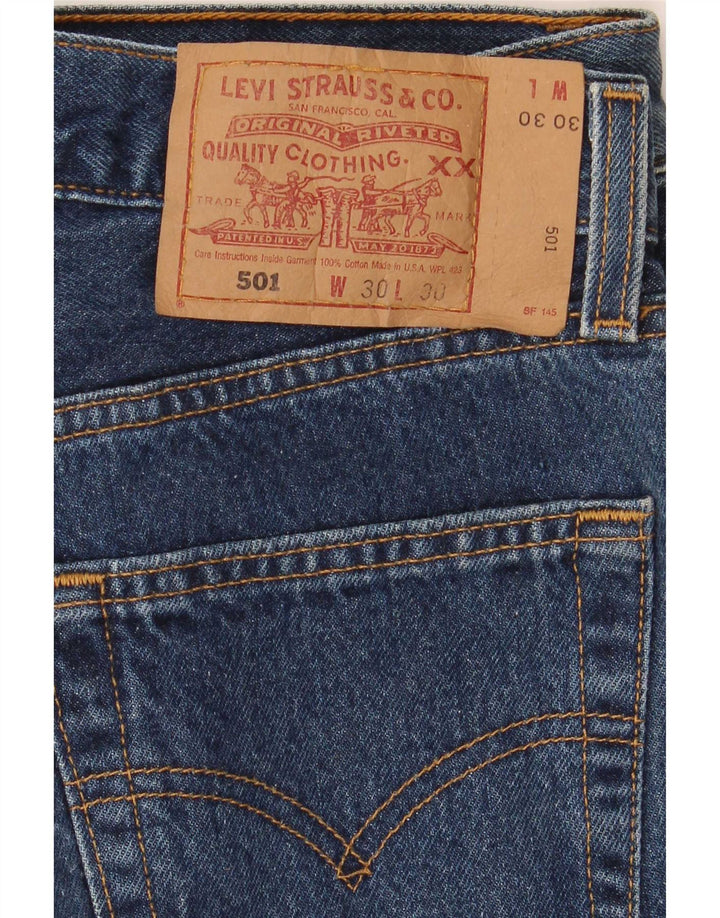 Levi's Jean Droit 501 Homme W30 L30 Bleu Marine