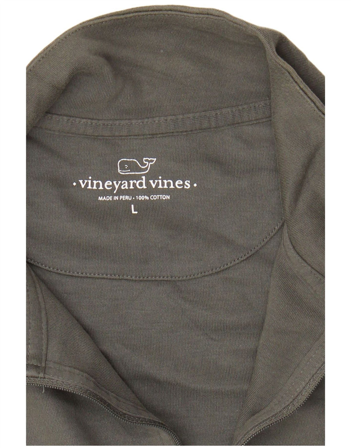 VINEYARD VINES Sweat-shirt à col zippé pour homme, grand gris